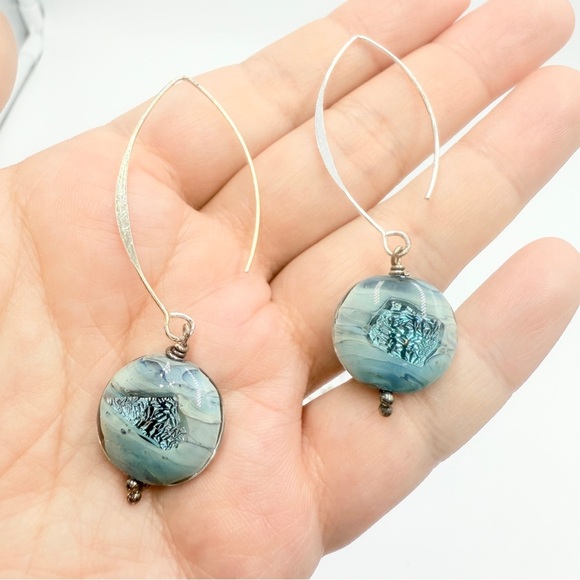 Elegant Faux Pearl & Crystal Earrings – Lot of 4 Pairs, Unique Drop Styles - Picture 5 of 11